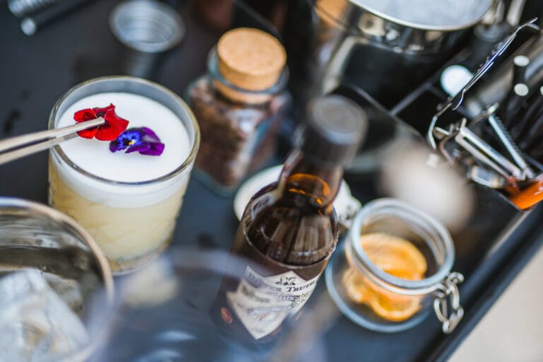 A cocktail, artistic shot