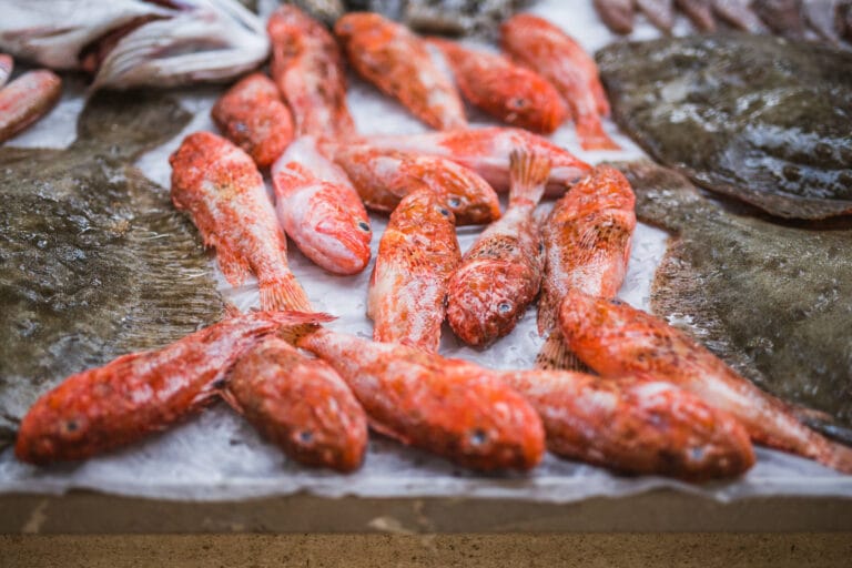 Split fish market, fresh fish