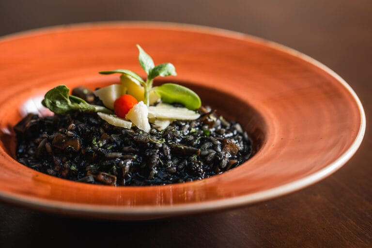 Black risotto