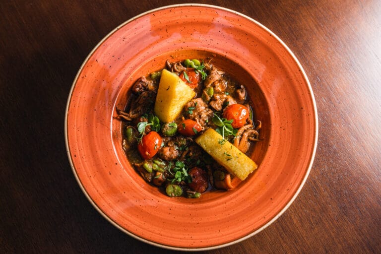 Shortfin squid stew